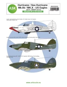 Hawker Hurricane Mk.IIB / Mk.X part 6 - US Eagles, 1/32 - Art Scale...