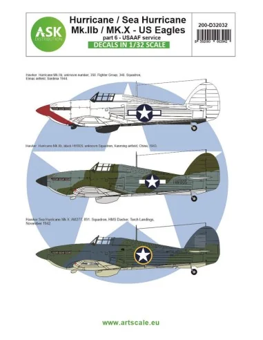 Hawker Hurricane Mk.IIB / Mk.X part 6 - US Eagles, 1/32 - Art Scale...