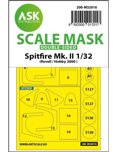 Spitfire Mk.II double-sided express masks for Revell / Hobby2000, 1...