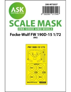 Focke-Wulf Fw 190D-15 one-sided painting mask for IBG, 1/72 - Art S...