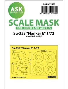 Su-35S Flanker E one-sided painting mask for Great Wall Hobby, 1/72...