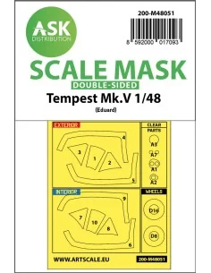 Tempest Mk.V double-sided express mask for Eduard, 1/48 - Art Scale...