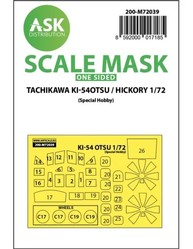 Tachikawa Ki-54OTSU / Hickory one-sided painting mask for Special H...
