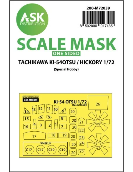 Tachikawa Ki-54OTSU / Hickory one-sided painting mask for Special H...