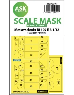 Messerschmitt Bf 109E-3 double-sided express masks for Hobby2000 / ...