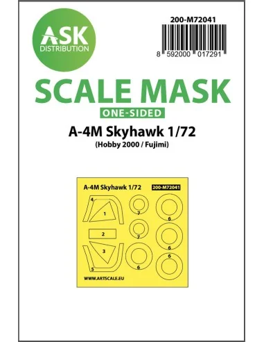 A-4M Skyhawk one-sided painting mask for Hobby2000 / Fujimi, 1/72 -...