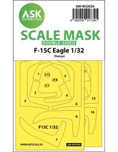 F-15C Eagle double-sided express masks for Tamiya, 1/32 - Art Scale...