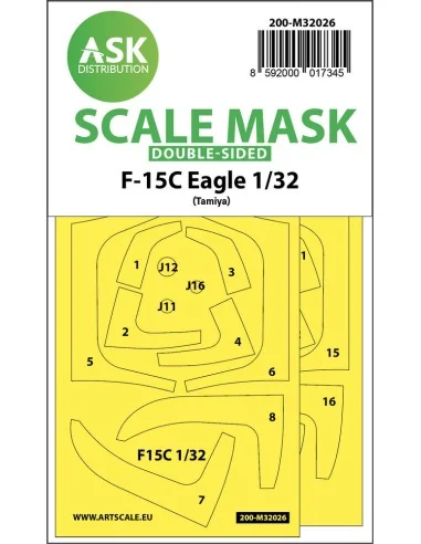 F-15C Eagle double-sided express masks for Tamiya, 1/32 - Art Scale...