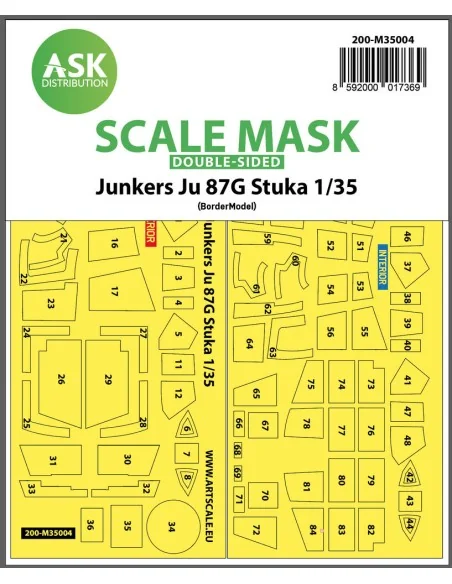 Junkers Ju 87G Stuka double-sided painting mask for Border Model, 1...