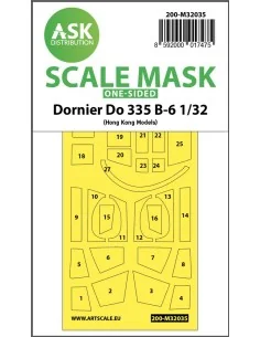 Dornier Do 335B-6 one-sided mask for HK Models, 1/32 - Art Scale Ki...