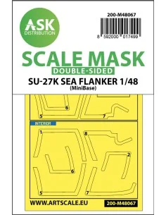 Su-27K Sea Flanker double-sided express mask for Minibase, 1/48 - A...