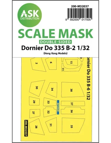 Dornier Do 335B-2 double-sided mask for HK Models, 1/32 - Art Scale...