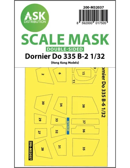 Dornier Do 335B-2 double-sided mask for HK Models, 1/32 - Art Scale...