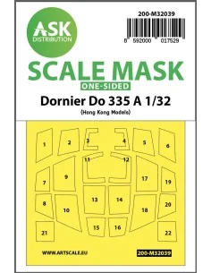 Dornier Do 335A one-sided mask for HK Models, 1/32 - Art Scale Kit ...