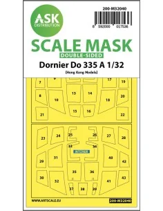 Dornier Do 335A double-sided mask for HK Models, 1/32 - Art Scale K...