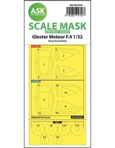 Gloster Meteor F.4 double-sided mask for HK Models, 1/32 - Art Scal...
