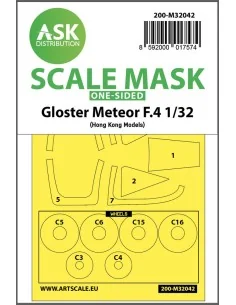 Gloster Meteor F.4 one-sided mask for HK Models, 1/32 - Art Scale K...