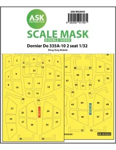 Dornier Do 335A-10 two seater double-sided mask for HK Models, 1/32...