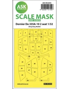Dornier Do 335A-10 two seater one-sided mask for HK Models, 1/32 - ...