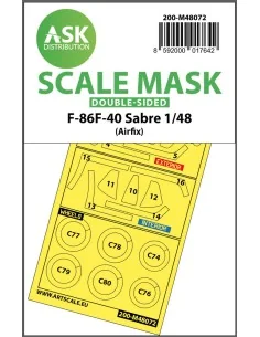 F-86F-40 Sabre double-sided mask for Airfix, 1/48 - Art Scale Kit 2...