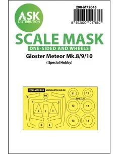 Gloster Meteor Mk.8/9/10 one-sided painting mask for Special Hobby,...