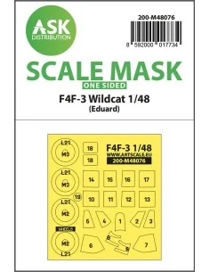F4F-3 Wildcat one-sided express mask for Eduard, 1/48 - Art Scale K...