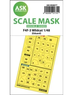 F4F-3 Wildcat double-sided express mask for Eduard, 1/48 - Art Scal...