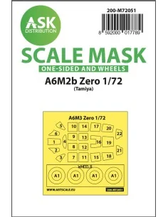 A6M2b Zero one-sided painting express mask for Tamiya, 1/72 - Art S...