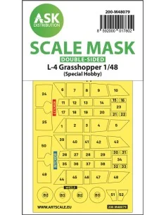 L-4 Grasshopper double-sided self-adhesive mask for Special Hobby, ...