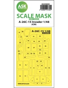 A-26C-15 Invader one-sided mask self-adhesive pre-cutted for ICM, 1...