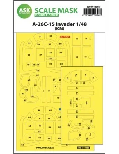 A-26C-15 Invader double-sided mask self-adhesive pre-cutted for ICM...