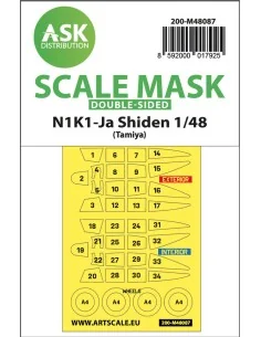 N1K1-Ja Shiden double-sided mask self-adhesive pre-cutted for Tamiy...
