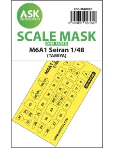 M6A1 Seiran one-sided mask self-adhesive pre-cutted for Tamiya, 1/4...