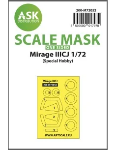 Mirage IIICJ one-sided painting express mask for Special Hobby, 1/7...