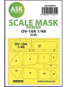 OV-10A one-sided mask self-adhesive pre-cutted for ICM, 1/48 - Art ...
