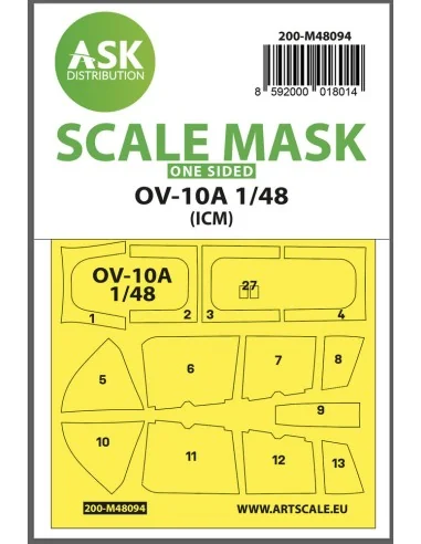 OV-10A one-sided mask self-adhesive pre-cutted for ICM, 1/48 - Art ...