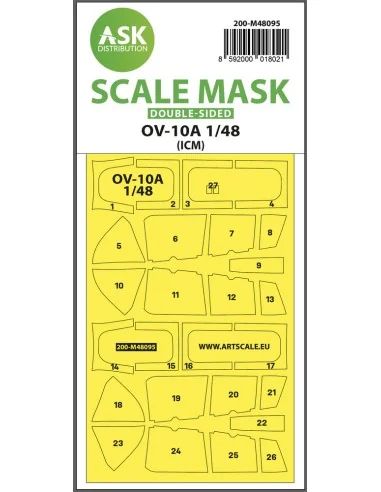 OV-10A double-sided mask self-adhesive pre-cutted for ICM, 1/48 - A...