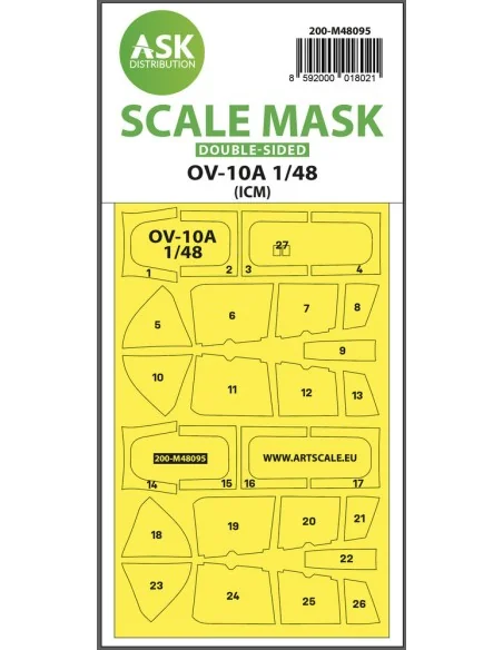 OV-10A double-sided mask self-adhesive pre-cutted for ICM, 1/48 - A...