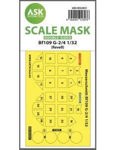 Messerschmitt Bf 109G-2/G-4 double-sided express masks for Revell, ...