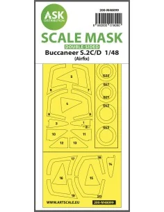 Buccaneer S.2C/D double-sided mask self-adhesive, pre-cutted for Ai...