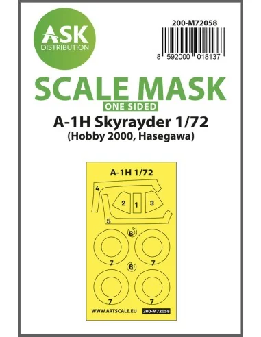A-1H Skyrayder one-sided painting express mask for Hobby2000 / Hase...