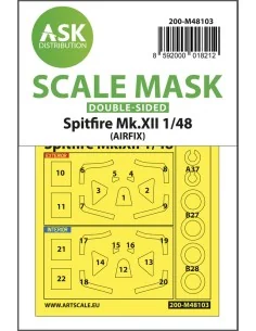 Spitfire Mk.XII double-sided mask self-adhesive, pre-cutted for Air...