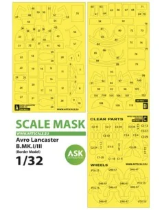 Avro Lancaster B Mk.I/III express self adhesive masks for Border Mo...
