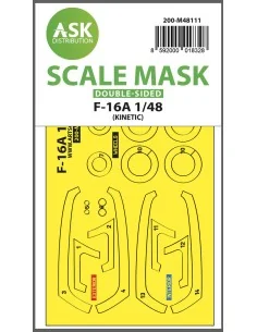 F-16A double-sided express mask, self-adhesive and pre-cutted for K...