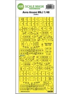 Avro Anson Mk.I double-sided express mask, self-adhesive and pre-cu...