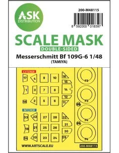 Messerschmitt Bf 109G-6 double-sided express mask, self-adhesive an...