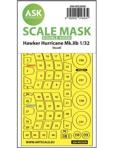 Hawker Hurricane Mk.IIB double-sided express masks for Revell, 1/32...