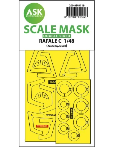 Rafale C double-sided express mask, self-adhesive and pre-cutted fo...