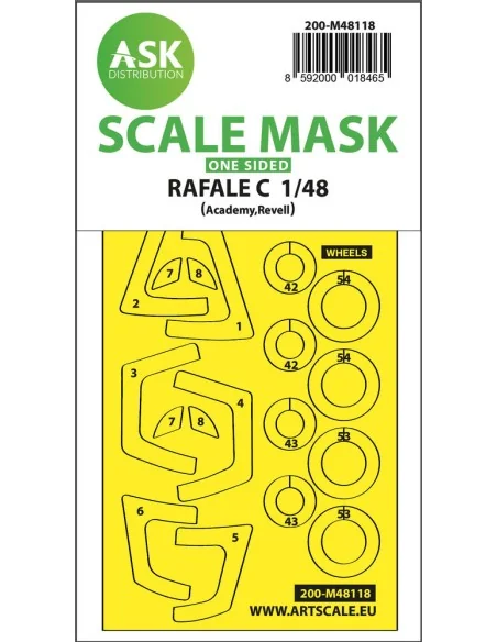Rafale C one-sided express mask, self-adhesive and pre-cutted for A...