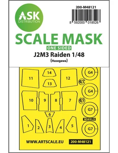 J2M3 Raiden one-sided express mask, self-adhesive and pre-cutted fo...